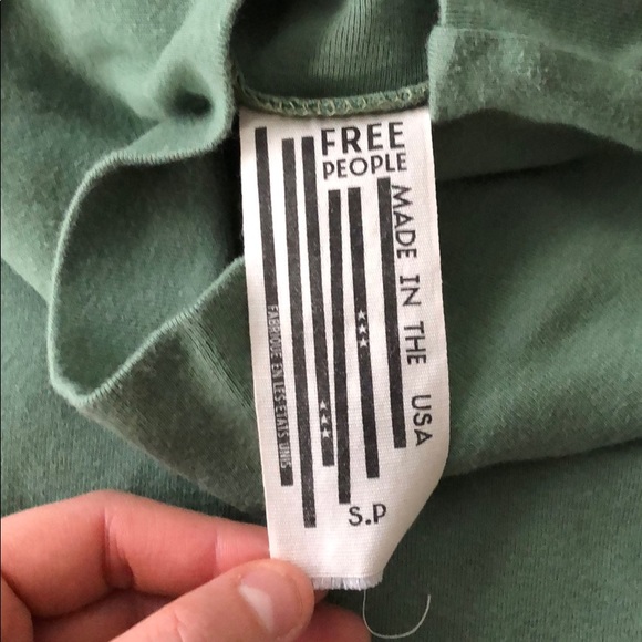 Free People sleeveless Turtleneck Small Green - Picture 4 of 4